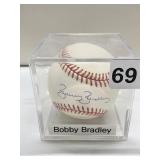 BOBBY BRADLEY AUTOGRAPHED BASEBALL
