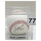MATT LAWTON BASEBALL AUTOGRAPHED LOOKS AUTHENTIC