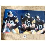 PITTSBURGH STEELERS #18, 16 & 10 AUTOGRAPHED