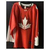 RED ADIDAS 2XL CANADIAN JERSEY