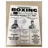 AUTOGRAPHED PROFESSIONAL BOXING AT MOUNTAINEER