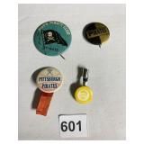 VINTAGE HONUS WAGNER PIN AND OTHERS