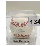 KRIS BENSON BASEBALL AUTOGRAPHED APPEARS