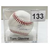 TOM GLAVINE BASEBALL AUTOGRAPHED APPEARS