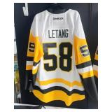 WHITE PENGUINS REEBOK JERSEY XXL LETANG #58