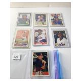 LOT OF 7 DIFFERENT BASEBALL STAR ROOKIE CARDS