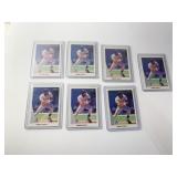 LOT OF 7 1990 LEAF SAMMY SOSA RC
