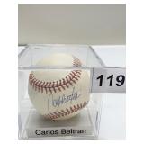 CARLOS BELTRAN BASEBALL AUTOGRAPHED LOOKS