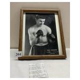 AUTOGRAPHED PHOTO OF BILLY NEUMONT WITH PAPER