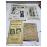 FIGHT PROGRAM 1937 BILLY CONN & OTHERS, & OTHER
