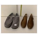 MENï¿½S SZ 10 POWER STEP SHERPA LINED SLIPPERS AND