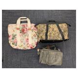TAPESTRY BAG, FLORAL CANVAS TOTE BAG, AMERICAN