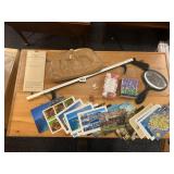 POST CARDS, HANDBAG, MIRROR, ETC.