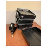 PAPER HOLDERS, STAPLER, & TAPE DISPENSER