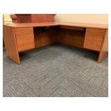 L SHAPED DESK GOOD CONDITION FIVE DRAWERS 6
