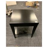 15X15X18 SMALL BLACK SIDE TABLE