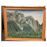 PAINTING OF MOUNTAINS 22 X 18