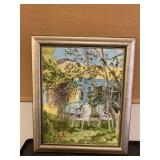 ACRYLIC ON BOARD FRAMED CHAH 99 ABANDON