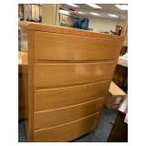 MID CENTURY DRESSER LIGHT SCRATCHES ON