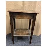 WOODEN PLANT STAND 28X11X18