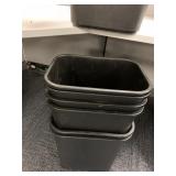 SEVEN GALLON BRIGHTON WASTE CANS SET OF SEVEN