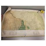 1974 MAP OF PILGRIMS REST SOUTH AFRICA