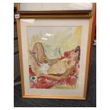 PAINTING 1944 SIGNED IRMA STERN WOMAN RELAXING