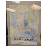POSTER FRAMED HUGH BARNDEN, CREASED 20 X 27.5
