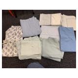 SHEETS & PILLOWCASES BLUE & GREEN FULL SIZE