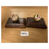 1837 PAINTED BALLS OF WOMAN