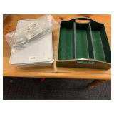 METAL TENT STAKES, STORAGE CONTAINER, GREEN