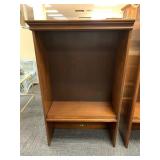 PAIR WOODEN SHELVING UNIT 31.5 W X 51 H X 15 D