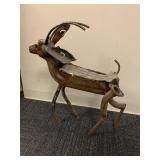 IRON LAWN DEER 11" H HAND CRAFTED