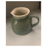 POTTERY PITCHER SIGNED