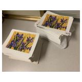 LARGE STACK OF PLACE CARDS OR POSTCARDS FLOWERS