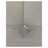 14" DIA CRYSTAL RIBBED CENTERPIECE BOWL