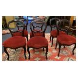 6 PRESIDENTIAL HIGH BACK WOOD TUFTED SEAT CHAIR