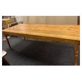 PINE FARM TABLE 31 H X 96 W X 37 D, SOME SURFACE