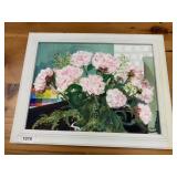 OIL PAINTING PEONIES C. HAMLYN