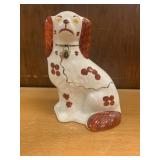 CERAMIC DOG FIGURINE 7" H