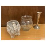 ELEPHANT PLANTER, BUD VASE