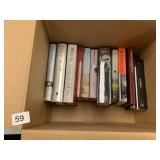 BOX FULL OF ASSORTED COOKBOOKS AND NOVELS