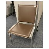 STEEL 80S OFFICE WAITING ROOM CHAIR