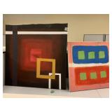 GEOMETRIC PAINTINGS ON CANVAS