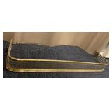 BRASS FIREPLACE FENDER 5.5 H X 49" W