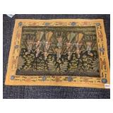 HAND PAINTED TAPESTRY 21 X 29