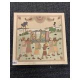 TAPESTRY FRAMED, NAKSHI KANTHA TAPESTRIES 33/250