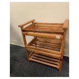 WOODEN 3 TIER SHELF 14X21X25