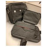 THREE COMPUTER BAGS INCLUDING DELL