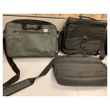 THREE COMPUTER BAGS